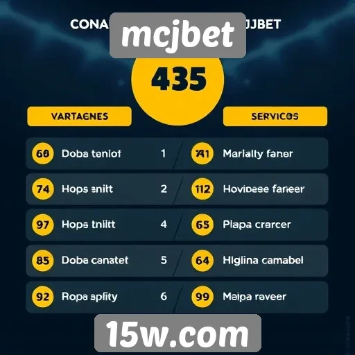 Comparação entre mcjbet e concorrentes do setor
